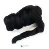 Kondoos Colored Natural Bulk Wool roving, 8 OZ. Best Wool for Needle Felting, Wet Felting, handcrafts and Spinning Yarn (Total Black) view 2