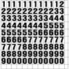Stick on Vinyl Lettering, Numbers, Self Adhesive NUMBERS ONLY, Stick on Lettering for Signs, Boats, Office Lettering, Numbers, 1 Inch, Numbers, Waterproof, Individual Stickers, (Black on White) view 1