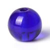 100Pcs 10mm Blue Glass Round Loose Gemstone Energy Healing Beads Hole Size 1mm DIY Smooth Beads for Bracelet Necklace Earrings Jewelry Making view 1