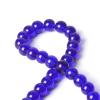 100Pcs 10mm Blue Glass Round Loose Gemstone Energy Healing Beads Hole Size 1mm DIY Smooth Beads for Bracelet Necklace Earrings Jewelry Making view 3