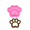 Shiny Glossy Cute Bear Foot Paw Shape Keychain Silicone Mold Epoxy Resin Keychain Molds Jewellery Silicone Mould Resin Crafting Molds for Pendant Fondant Mold Cake Topper Decoration view 1