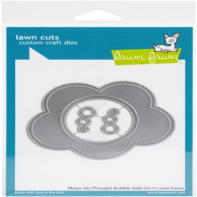 LAWN FAWN Lawn Cuts Custom Craft Die-Magic Iris Thought Bubble Add-On, White