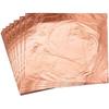 SGLS 20PCS Mettalic Italian Rose Gold Leaf FOILS Paper Sheets HIGH Glossy Never Colour Fade 55 INCHES for GLIDIN,Art DECORATIO, FRAM,Slime,DIYS,Nails,Painting Art & Craft,KUNDAN, Furniture,ETC view 2