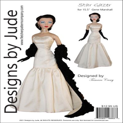 Designs by Jude Stargazer Sewing Pattern for 15.5" Gene Marshall Doll Ashton Drake