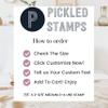 Address Stamp 2-3 Line Custom Rubber Stamp Text Wood Handle Hand Stamp (7/8" x 2-3/8 (Medium)) view 2