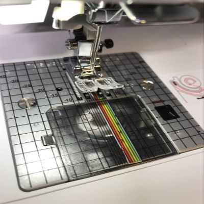 LNKA Sewing Machine Notions Needle Plate Sticker MM Seam Allowance for Singer 2010 (2009 Version), 2010 Superb,9100,ET-1 Needle Plate (Transparent)