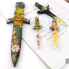 Koonafy Dagger Molds for Epoxy Resin Dagger Resin Molds Keychain with Golden Craft Wire and 6 Different Shape Jewelry Casting Silicone Mold for Cosplay Theatre Costumes Decorations view 3