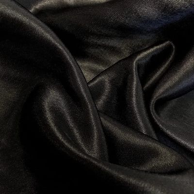 Backdrop King Inc, 58"-60" Inches Wide Crepe Back Satin Bridal Fabric Draper-Prom-Wedding-Nightgown- Soft (15 Yards, Black)
