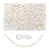 TOAOB 1000pcs Acrylic Letter Beads 4x7mm Round Alphabet Beads Gold Letter A to Z Bead with Elastic String for DIY Jewelry Making Friendship Bracelets Necklaces Keychains view 1