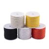 Cheriswelry 5 Rolls 3mm Polyester Twisted Cord Braided Cords Polyester White Black Red Beige Yellow Jewelry Threads Beading String Knotting Cord for Weave Jewelry Making Knotting Jewelry 27 Yard view 1