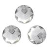 100 Pcs 25mm Flat Back Round Acrylic Rhinestones, Crystal Clear Plastic Circle Gems, Glitter Gems Diamond for Costume Jewelry Making Cosplay view 1