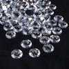 100 Pcs 25mm Flat Back Round Acrylic Rhinestones, Crystal Clear Plastic Circle Gems, Glitter Gems Diamond for Costume Jewelry Making Cosplay view 2