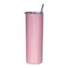 Ink Trendz 4 Pack Sublimation Blank Shimmer Skinny Straight Tumbler Stainless Steel 20 ounce Tumblers with Straws & Individually Boxed Polymer Sublimation Coating (Shimmer Pink, 4 Pack) view 4
