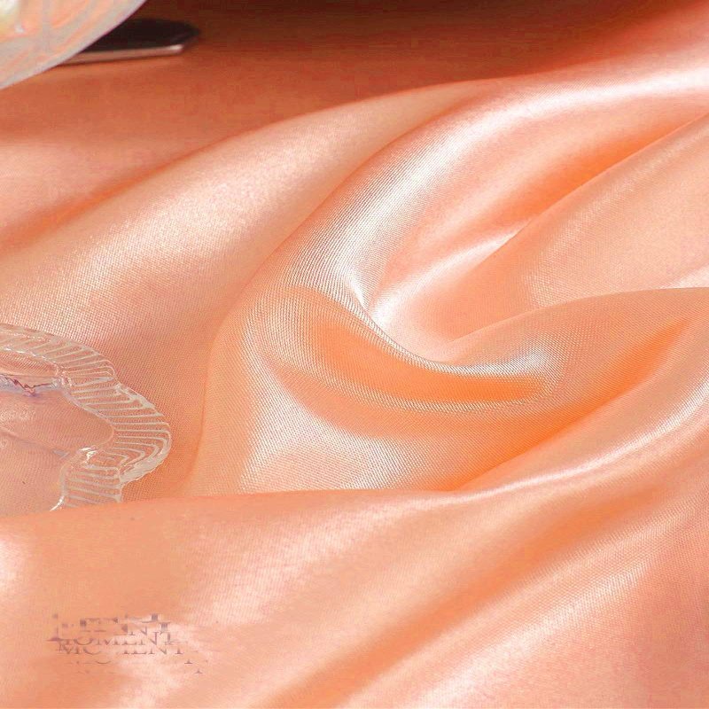 Backdrop King Inc, 58-59" Wide - 96% Polyester, 4% Spandex Light Weight Silky Stretch Charmeuse Satin Fabric by The Yard. (Peach, 15 Yards)