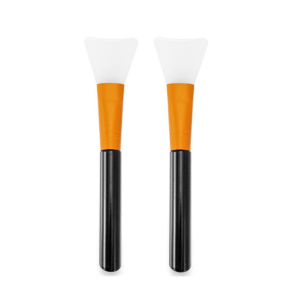 AGCFABS 1-5Pcs Epoxy Resin Mold Silicone Brush Soft Head Gel Stirring Brush for Easy to Clean DIY Jewelry Making Tool Accessories Supply (Black, 2Pcsx1.26x5.51 inches)