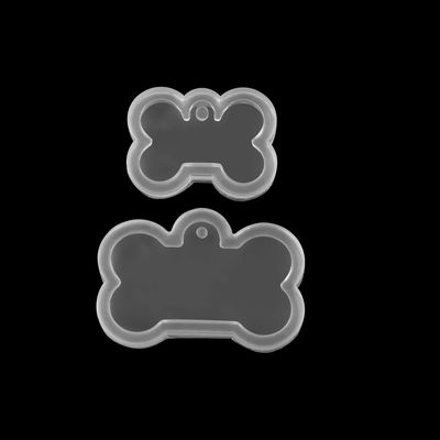 AGCFABS 3/5cm Shiny Dog Bone Shape Silicone Mold Key Chain Pendant Moulds Clay for DIY Jewelry Making Epoxy Resin Mold Tool (10)