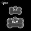 AGCFABS 3/5cm Shiny Dog Bone Shape Silicone Mold Key Chain Pendant Moulds Clay for DIY Jewelry Making Epoxy Resin Mold Tool (10) view 2