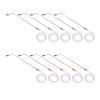 EXCEART 10pcs Model Railway Train Lamp Post Led Street Light Layout Stainless Steel Scale Railroad Model Lighting for Train and Miniature Displays view 1