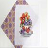 Autumn Cup Cross Stitch kit. Flowers Cross Stitch Pattern on Aida 14 Count Canvas. Beginner Cross Stitch by MP Studia. SM-604 view 2