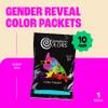 Chameleon Colors Gender Reveal Powder Kit, Includes Pink and Blue Color, 5 Team Girl and 5 Team Boy Stickers, 2 Lbs Color Powder view 2