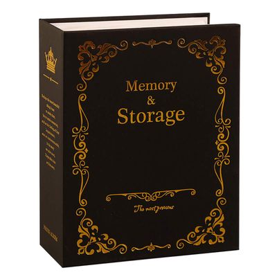Queenbox Artwork Photo Albums 4x6 100 Pockets, Patterned Picture Scrapbooking Book Wedding Albums For Baby Friend Lover Family Memory, Black