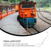 Toy Train 10pcs Model Railway Train Lamp Post Miniature Street Lights Street Light for Dollhosue Micro Landscape Decoration Outdoor view 3