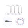 Toy Train 10pcs Model Railway Train Lamp Post Miniature Street Lights Street Light for Dollhosue Micro Landscape Decoration Outdoor view 4