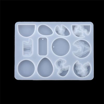 Water Drop Handmade Silicone Casting Mold for DIY Crystal Epoxy Resin Jewelry Step Field Island Pendant Silicone Mold Supplies (5)