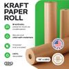IDL Packaging 48" x 14400" (1200 feet) - USA-Made Large Brown Kraft Paper Roll - 30lb Thickness - Natural Kraft Wrapping Paper for Packing, Void Filling - Craft Material for Kids Art Projects view 2