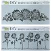 Sunflower Stencils for Painting - on Wood, Walls, Fabric, Furniture, Canvas, DIY Home Decor - Reusable 16.5 x6 Inch Sun Flower Stencil Template Set for Stenciling on Door, Porch, Craft, Welcome Sign view 1
