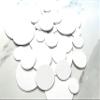 50 all white cardboard circle die cuts 1",1 1/4", 1 1/2", 1 3/4", 2 1/4", 2 1/2",3" (1 3/4 Inch) view 1