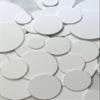 50 all white cardboard circle die cuts 1",1 1/4", 1 1/2", 1 3/4", 2 1/4", 2 1/2",3" (2 Inch) view 1