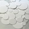 50 all white cardboard circle die cuts 1",1 1/4", 1 1/2", 1 3/4", 2 1/4", 2 1/2",3" (2 Inch) view 2
