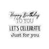Gemini Abstract Shape Acyrlic Stamp & Metal Die Set - Celebration Cake view 3
