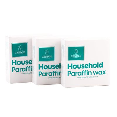 Direct Candle Supply 3lb Paraffin Wax, Parafin Wax, Paraffin Wax Candle Making Kit, Paraffin Wax Blocks, Making, Canning, Waterproofing, Metal Preservation, and a Variety of Other Applications