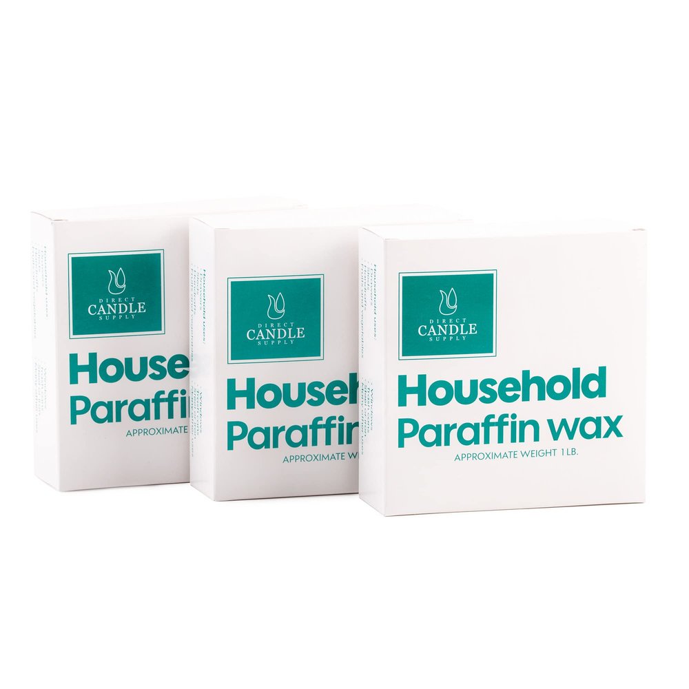 Direct Candle Supply 3lb Paraffin Wax, Parafin Wax, Paraffin Wax Candle Making Kit, Paraffin Wax Blocks, Making, Canning, Waterproofing, Metal Preservation, and a Variety of Other Applications