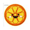 Orange Embroidered Iron On Patch view 2