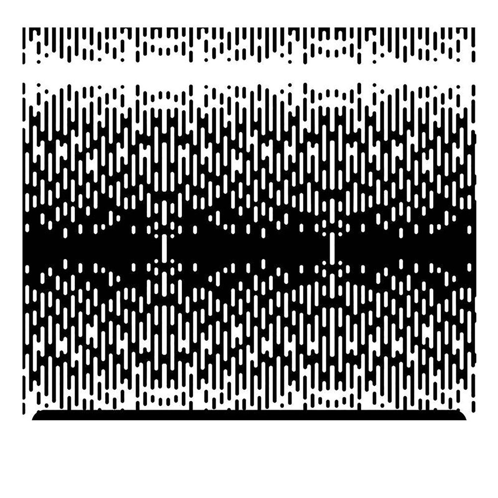Abstract Patterned Glitter HTV (13.33" x 36") - Black and White Lines