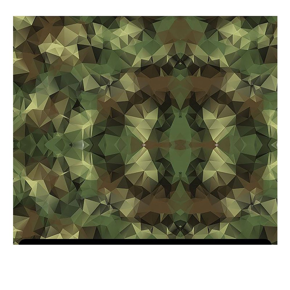 Abstract Patterned Glitter HTV (13.33" x 36") - Geo Camo Green