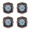 CHALLENGER Set of 4 Screw Back Conchos Western Saddle 1-1/4" Co606 view 1