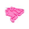 Shiny Glossy Squatting Soldier Shape Keychain Silicone Mold with Hole Candy Crystal Mold Necklace Jewelry Epoxy Resin Mold Resin Crafting Molds for Luggage Tag Pendant view 2