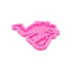 Shiny Glossy Squatting Soldier Shape Keychain Silicone Mold with Hole Candy Crystal Mold Necklace Jewelry Epoxy Resin Mold Resin Crafting Molds for Luggage Tag Pendant view 3