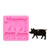 Super Shiny Pig Mother/Baby Family Resin Silicone Molds Keychain Resin Mold Key Ring Epoxy Resin Mold Animal Family Epoxy Resin Craft Polymer Clay Mold view 1