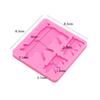 Super Shiny Pig Mother/Baby Family Resin Silicone Molds Keychain Resin Mold Key Ring Epoxy Resin Mold Animal Family Epoxy Resin Craft Polymer Clay Mold view 2