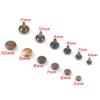 Bronze Double Cap Metal Button Round Rapid Rivet Rivet Studs for Purse Bags Handbags Shoes Jeans Belts Webbing Leather Craft DIY (10mmx11mm) view 2