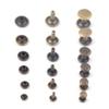 Bronze Double Cap Metal Button Round Rapid Rivet Rivet Studs for Purse Bags Handbags Shoes Jeans Belts Webbing Leather Craft DIY (10mmx11mm) view 4