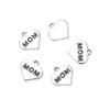 100pcs Best Mom Heart Charm 15.6mm One Sided Heart Drop Pendants Antique Silver For DIY Craft Jewelry Making MC-D19 view 1
