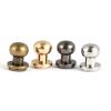 YUNSI 20pcs Round Monk Head Screws Leather Craft Belt Screws Solid Metal Studs Nail Rivets DIY Handmade for Belt (Color : Gold, Size : 8X6mm) view 1
