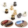 YUNSI 20pcs Round Monk Head Screws Leather Craft Belt Screws Solid Metal Studs Nail Rivets DIY Handmade for Belt (Color : Gold, Size : 8X6mm) view 4