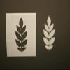 12" Ash Leaf Reusable (SRAL) Mylar Stencil - Art Supplies view 1